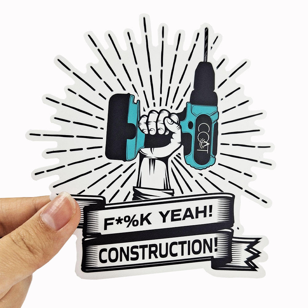 Stiker Die Cut Stiker Tahan Lama Tahan UV Cetak Kustom