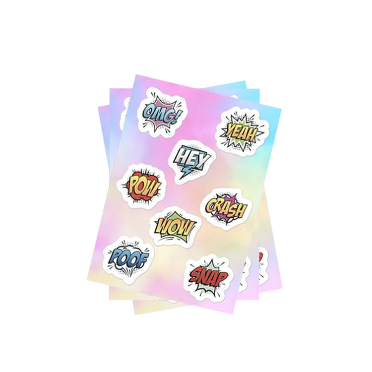 Op maat gemaakte Kiss Cut Sticker Decoratief zelfklevend stickervel