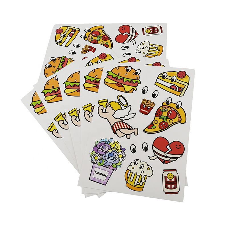 Aangepaste mooie Kiss Cut sticker vel decoratie label