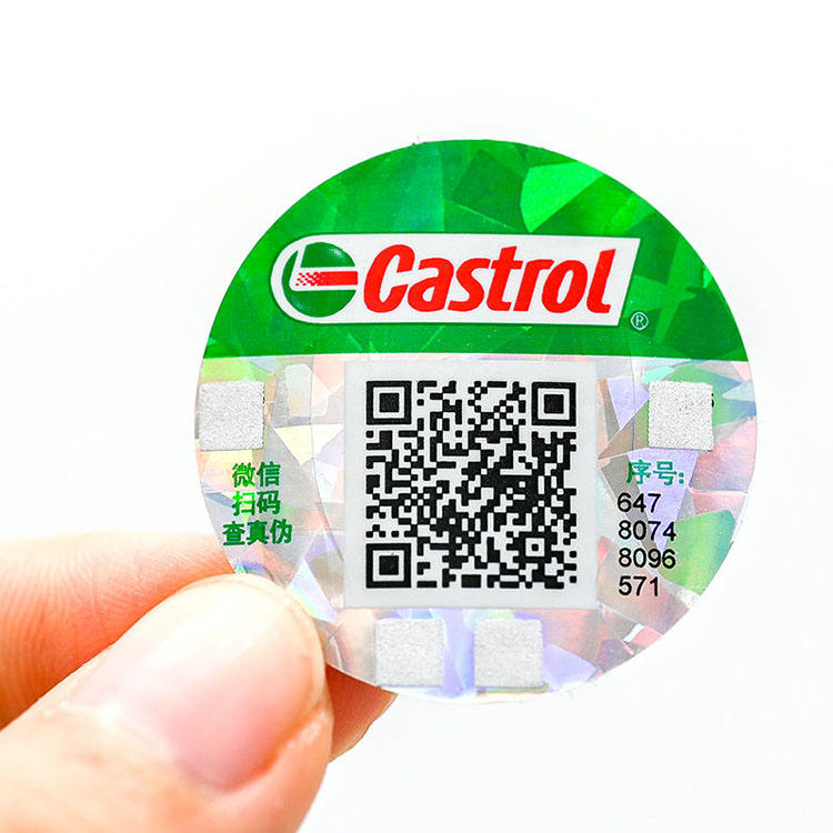 Custom Security QR Code Sticker Anti-Fake Scratch-off Label