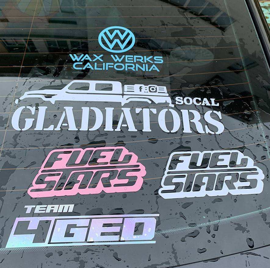 UV Resist Custom Vinyl Transfer Sticker For Window Car