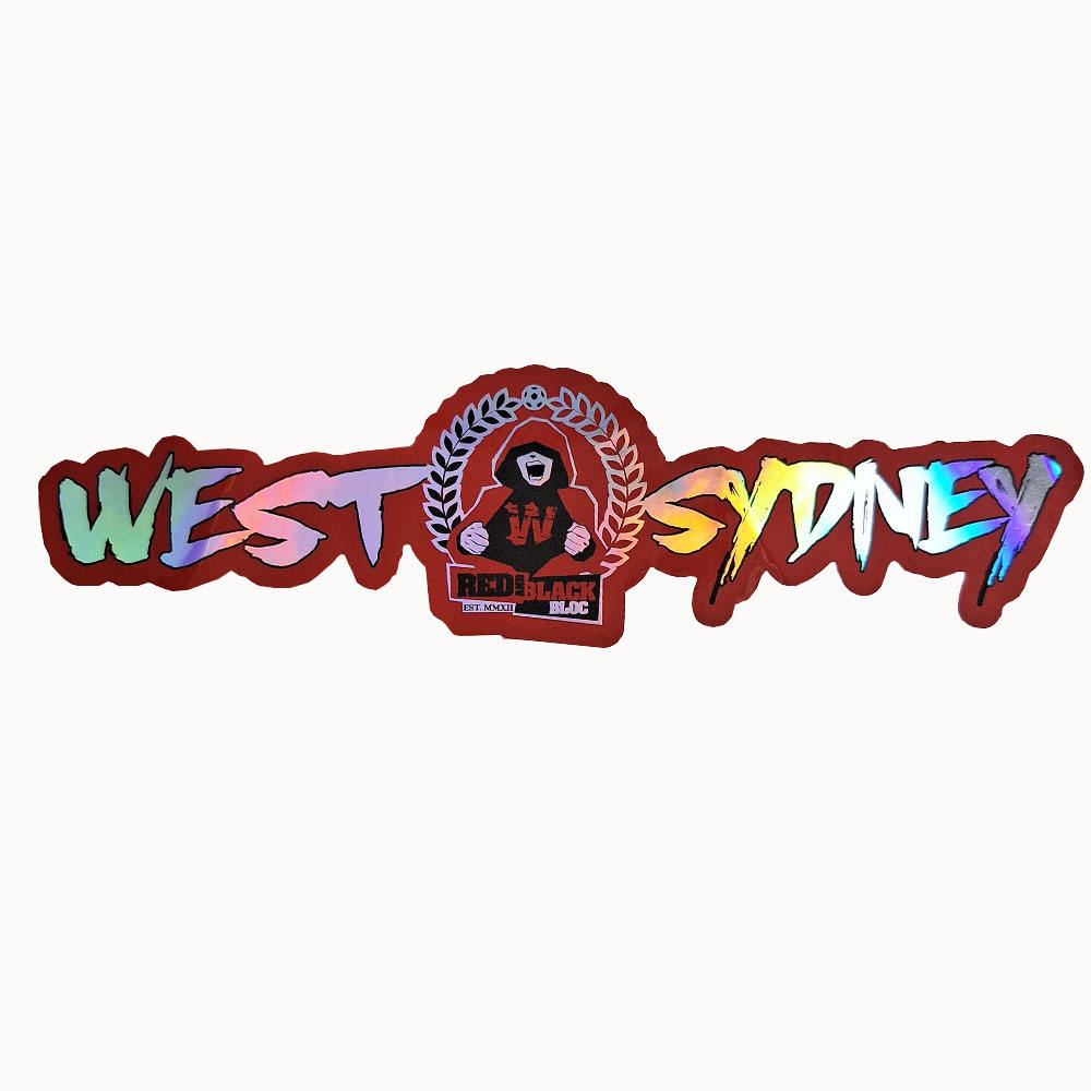 Custom Laser Holographic Die Cut Stickers Brand Logo Pringting