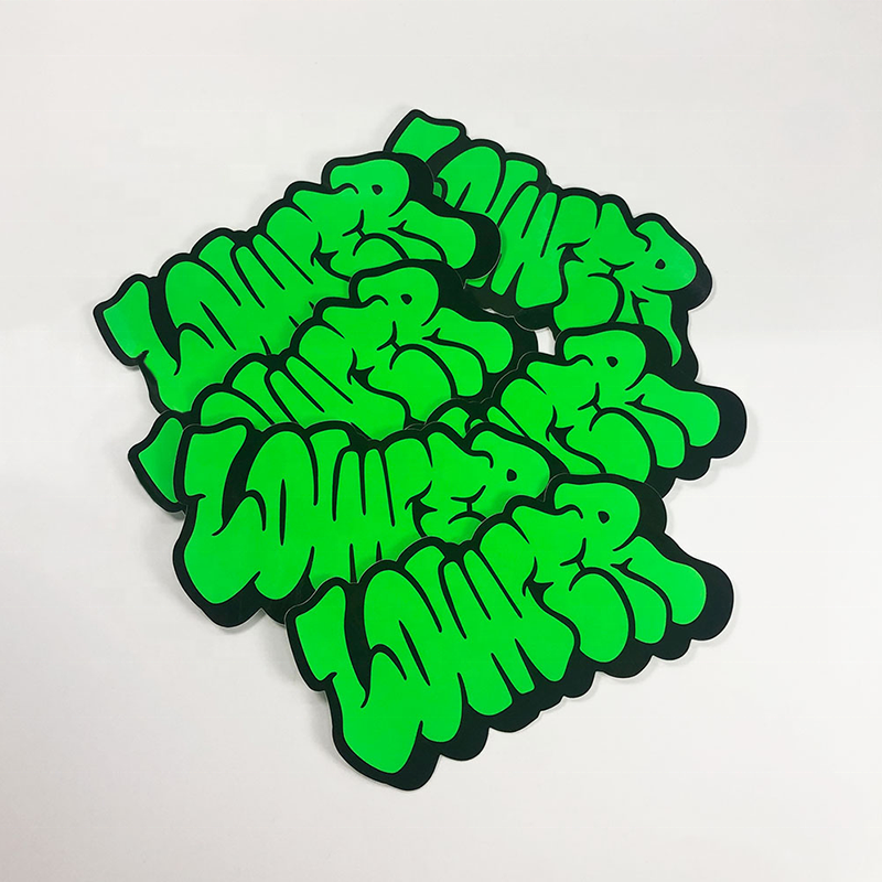 Stiker Die Cut PVC Berkualitas Tinggi Label Perekat Kustom