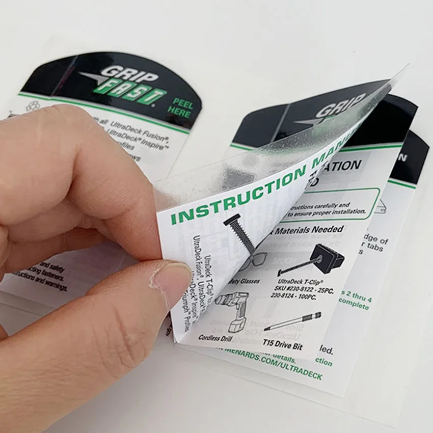 etiquetas de doble cara